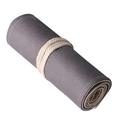 Hohopeti 1Stk Mäppchen Stift aufbewahrung stifttaschenlampe Pencil Cases Stiftbeutel Pen Pouch Herz-Schlüsselanhänger-Clip tragbar Rollstifthalter Bleistift-Aufbewahrungs-Organizer Grey von Hohopeti