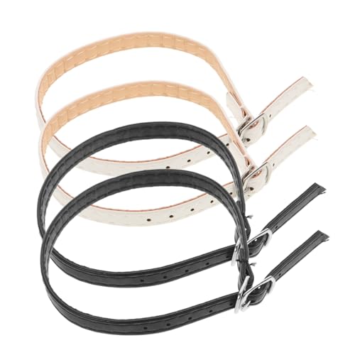 Hohopeti 2 Paare Damen High Heel Schuhriemen aus Kunstleder Abnehmbare Anti rutsch Fersenspangen Verstellbare Knöchelriemen für Sicheren Halt Modische Schuhbänder in Weiß und Tiefschwarz Hohopeti 2 Paare Damen High Heel Schuhriemen aus Kunstleder Abnehmbare Anti rutsch Fersenspangen Verstellbare Knöchelriemen für Sicheren Halt Modische Schuhbänder in Weiß und Tiefschwarz von Hohopeti