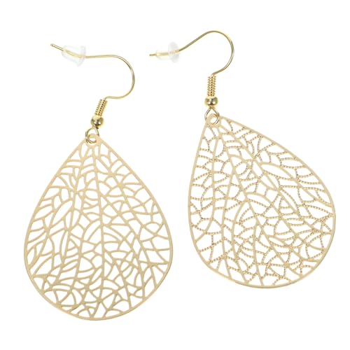 Hohopeti 2 Paare Vintage Ohrhänger Tropfen Ohrringe Kupfer Leicht Hautfreundlich Modisch Elegant Damen Party Schmuck Geschenk von Hohopeti