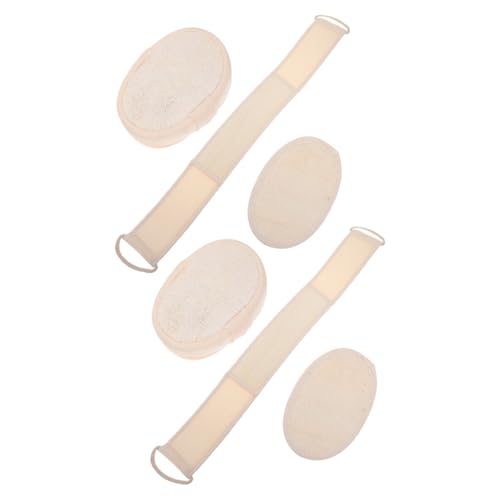 Hohopeti 2 Sätze Natürliche Loofah Peeling badetücher aus Hautfreundlichem Material Sanfte Körperreinigung Effektives Entfernen von Abgestorbener Haut Praktischer Rückenschrubber für von Hohopeti