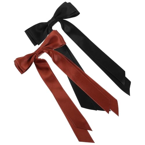 Hohopeti 2 Stck. Teiliges Haarschleifen Einlagigem Stoffband Leichte Metall-duckbilled Clips Dekorative Haarklammern für Mädchen Modischer Haarschmuck für Alltag Party und Besondere Anlässe von Hohopeti