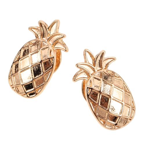 Hohopeti 2 Stück Ananas Broschen Pins aus Langlebiger Zinklegierung Cartoon Anstecknadeln für Jacken Pullover Schals Vielseitig Einsetzbar Leicht und Tragbar für Freizeit und Events von Hohopeti