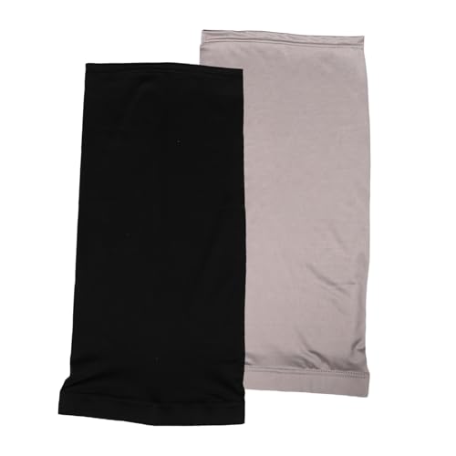 Hohopeti 2 Stück Atmungsaktive Schlafhaube für Lange Haare Dreadlock Haube für Damen Komfortable Nachtpflege Mütze Einfarbig für Unruhigen Schlaf von Hohopeti