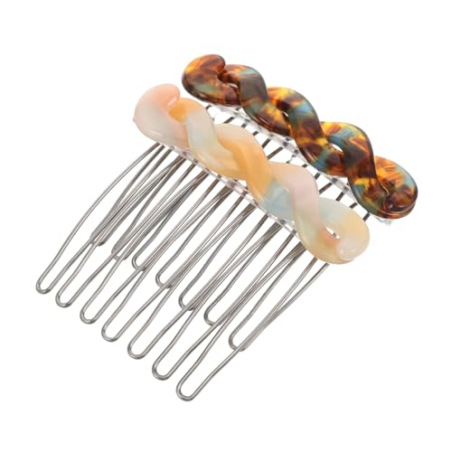 Hohopeti 2 Stück Französische Haarseitenkämme für Damen Dekorative Haarklammern mit Starkem für Hochsteckfrisuren und Blumenkaffeebraun für Eleganten Stil Hohopeti 2 Stück Französische Haarseitenkämme für Damen Dekorative Haarklammern mit Starkem für Hochsteckfrisuren und Blumenkaffeebraun für Eleganten Stil von Hohopeti