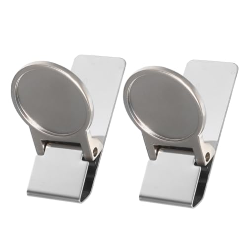 Hohopeti 2 Stück Geldklammer Robust und Vielseitig Moderner Geldclip mit Rutschfestem Halt für Bargeld Schecks Kreditkarten und Kleine Dokumente im Bürogebrauch von Hohopeti