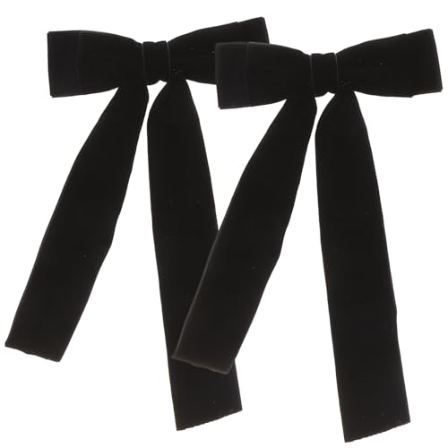 Hohopeti 2 Stück Große Haarklammern Teilig Samt Haarschleifen Haarspangen Elegant Bowknot Haarclips für Frauen Mädchen Braut Haarschmuck für Geburtstag Party Weihnachten von Hohopeti