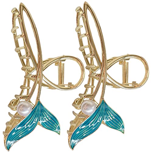 Hohopeti 2 Stück Große Haarspangen Meerjungfrau Haarklammern für Dünnes und Dickes Haar Leichte Haarschmuck Clips für Frauen Eleganter Haargreifer für Alltag und Festtage Hohopeti 2 Stück Große Haarspangen Meerjungfrau Haarklammern für Dünnes und Dickes Haar Leichte Haarschmuck Clips für Frauen Eleganter Haargreifer für Alltag und Festtage von Hohopeti