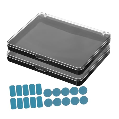 Hohopeti 2 Stück Leere Make Up Palette mit Transparentem Deckel Robuste Eyeshadow Palette Multifunktional für Lidschatten Highlighter Tragbar für Reisen und Alltag von Hohopeti