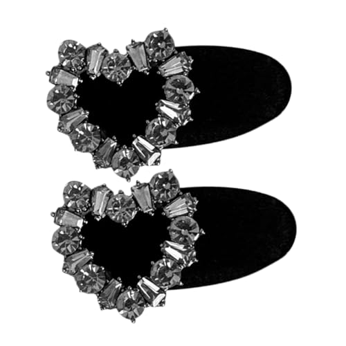 Hohopeti 2 Stück Mini Haarklammern Herzform Kleine Leichte Haarklammern für Damen Mädchen Süße Haarspangen für Hochzeit Geburtstag Party Langlebig und Vielseitig Einsetzbar von Hohopeti