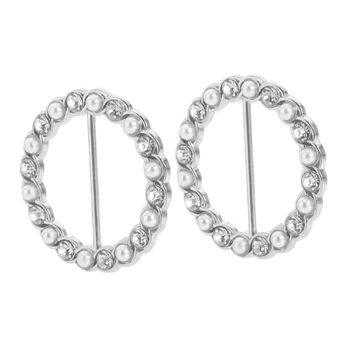 Hohopeti 2 Stück Modische Schalring Clips aus Langlebiger Legierung Vielseitiger Seidenschal Halter für Damen Robust und Verformungsbeständig für Alltag Party und Reisen von Hohopeti