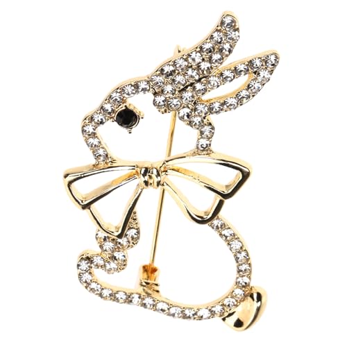 Hohopeti 2 Stück Niedliche Hasenbroschen aus Cartoon anstecknadeln für Jacken und Taschen Modische Kleidungsschmuck anhänger Vielseitige Bunny pins als Geschenk für Damen von Hohopeti