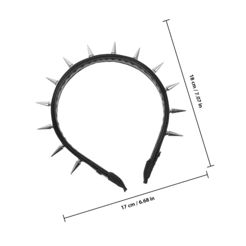 Hohopeti 2 Stück Punk Stirnband mit Nieten Modisches Haarband für Frauen Dekoratives Gothic Kopfstück für Barockball Auffälliger Haarschmuck in Schwarz und Rot Trendiges Accessoire Hohopeti 2 Stück Punk Stirnband mit Nieten Modisches Haarband für Frauen Dekoratives Gothic Kopfstück für Barockball Auffälliger Haarschmuck in Schwarz und Rot Trendiges Accessoire von Hohopeti