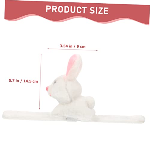 Hohopeti 2 Stück Slap Bracelet mit Plüsch Hase Weiches Kuscheltier Armband Einfaches Anlegen Langlebig als Geburtstags Mitgebsel für Mädchen und Jungen von Hohopeti