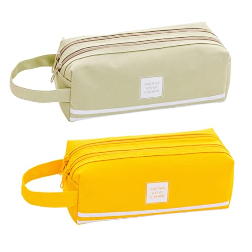 Hohopeti 2stücke Stiftemäppchen Stiftebox Aufbewahrungstasche Für Schülerstifte Kreative Schreibwaren-Aufbewahrungstasche Aus Hochwertigem Material von Hohopeti