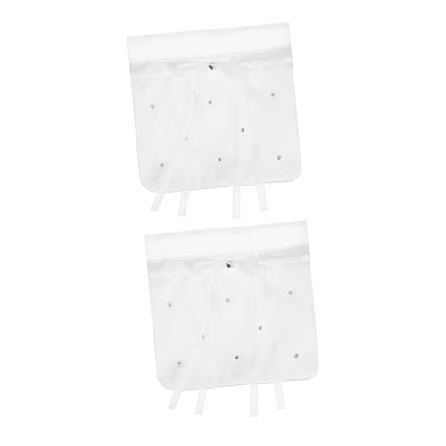 Hohopeti 2 Stück Teiliges Brauttaschen aus Stoff Elegante Kordelzug Handtaschen mit Großzügigem Fassungsvermögen Zeitloses Design für Braut und Brautjungfern Kombinierbar zu Verschiedenen von Hohopeti