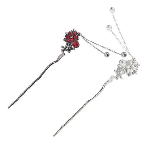 Hohopeti 2 Stück Teiliges Chinesisches Schneeflocken Haarstäbchen mit Quasten Metall Haarpin für Frauen Vintage Stil Stilvolle Accessoires für Hochzeit Geburtstag Alltag Hohopeti 2 Stück Teiliges Chinesisches Schneeflocken Haarstäbchen mit Quasten Metall Haarpin für Frauen Vintage Stil Stilvolle Accessoires für Hochzeit Geburtstag Alltag von Hohopeti