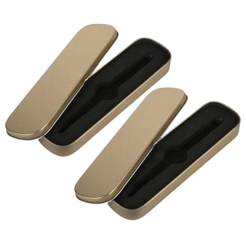 Hohopeti 2 Stück Teiliges Federmäppchen aus Robuste Stiftebox mit Schwammfach für Schüler Elegantes Silberfarbenes Schreibwarenetui Langlebige Aufbewahrung für Füller und Stifte von Hohopeti