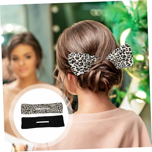 Hohopeti 2 Stück Teiliges Haarschmuck Schleifen duttmacher Flexibles Haarknoten tool Einfach Anzuwendendes Haarband für Damen und Mädchen für Alltag Sport Strand und Festliche Anlässe von Hohopeti
