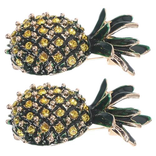 Hohopeti 2 Stück Teiliges Retro Ananas Broschen aus Langlebiger Legierung Verspielte Fruchtform Kleidung Anstecknadeln für Damen Vielseitige Modeaccessoires für Jacken Taschen Hüte Hohopeti 2 Stück Teiliges Retro Ananas Broschen aus Langlebiger Legierung Verspielte Fruchtform Kleidung Anstecknadeln für Damen Vielseitige Modeaccessoires für Jacken Taschen Hüte von Hohopeti