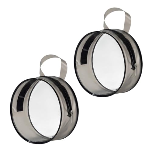 Hohopeti 2 Stück Transparente Make Up Tasche Große Kapazität PVC Kosmetiktasche mit Reißverschluss für Reise Urlaub Business und Outdoor Handlich Langlebig für Damen und Mädchen von Hohopeti