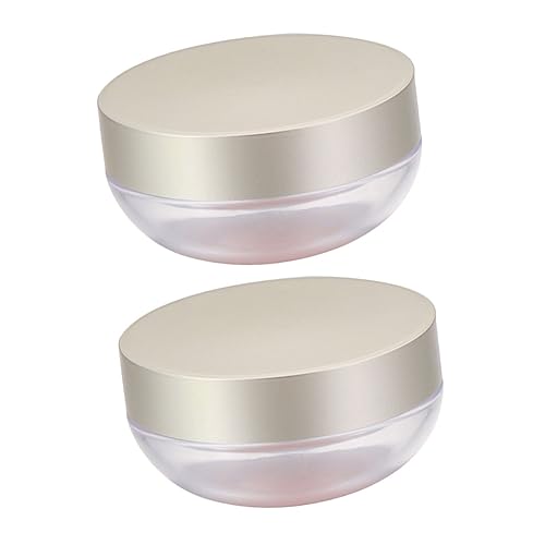 Hohopeti 2 Stück Wiederverwendbare Makeup Puderboxen mit Elastischem Netz Kompakte Kosmetik Behälter Leicht zu Befüllen Praktischer Aufbewahrungs organizer für Losen Puder Unterwegs von Hohopeti