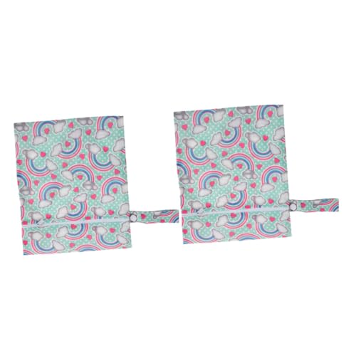 Hohopeti 2 Stück wasserdichte Wiederverwendbar Waschbar Hängend Multifunktionale Organizer Tasche für Nasse und Trockene Windeln Reise und Outdoor Nutzung von Hohopeti