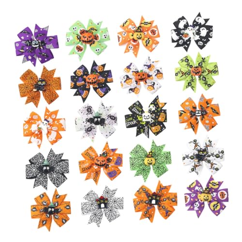 Hohopeti 20 Teiliges Schleifenclip Set Für Mädchen Halloween Schleifen Haarspange Halloween Haarschleifen Für Kleine Babys Haarspange Haar Accessoire von Hohopeti