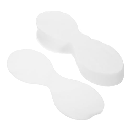 Hohopeti 200 Stück Augenmaske aus Reiner Baumwolle Doppelt Verlinktes Vliesstoff Papier Sanftes Hautfreundliches Feuchtigkeitsspendendes DIY Augenpflege Pad für Hauttypen von Hohopeti