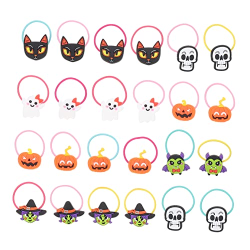 Hohopeti 24 Stück Stirnband Haarschmuck lockig Halter für binden Wow Haargummis Halloween Halloween-Haarbänder Kinderhaaraccessoires für Mädchen -Haarbindungen PVC von Hohopeti