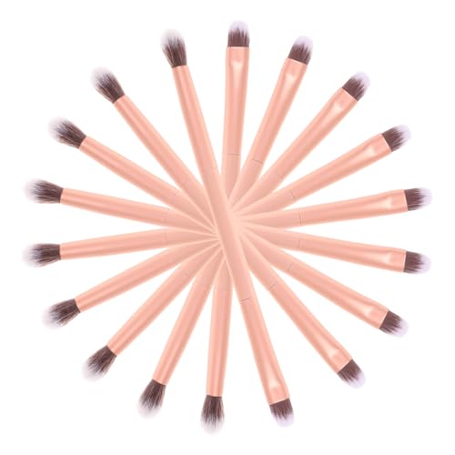 Hohopeti 24 Stück Teiliges Doppelseitiges Lidschatten Pinsel Weiche Dichte Nylonhaare Vielseitig für Augen Make Up Konturierung und Nasenschatten Langlebig Sicher und Einfach zu Handhaben von Hohopeti