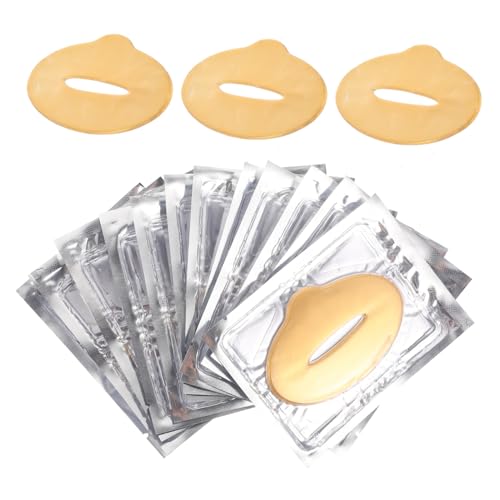 Hohopeti 25 Stück Teiliges Natürliche Kollagen lippenmaske Feuchtigkeitsspendend Nährend Sanft Exfolierend für Trockene Haut als Geschenk für Damen Winterpflege von Hohopeti