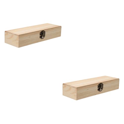 Hohopeti 2er-Box Handform Für Kinder Studenten-Bleistift-Organizer Tischplatte Gefrosteter Stifthalter Etui Mattiertes Federmäppchen Studenten Schreibwarenversorgung Karton Hölzern von Hohopeti