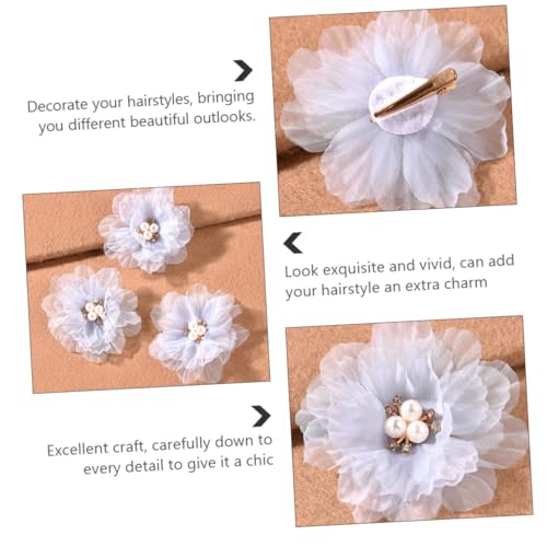 Hohopeti 3 Stück Teiliges Blumen Haarklammern mit Raffung und Prägung Modische Haarspangen für Mädchen Teens und Frauen Vielseitiger Haarschmuck für Alltag und Besondere Anlässe von Hohopeti