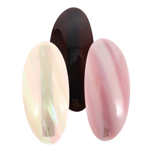 Hohopeti 3 Stück Vintage Acetat Haarspangen Französische Snap Clips mit Federmechanismus Rutschfest für Halbe Hochsteckfrisuren und Niedrige Zöpfe Eleganter Retro Haarstil für Damen und von Hohopeti