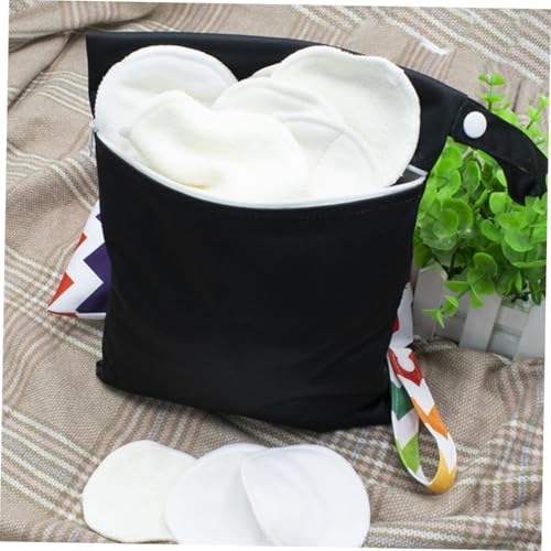 Hohopeti 3 Stück Wiederverwendbarer Windelbeutel aus Wasserdichtem mit Reißverschluss Vielseitiger Kulturbeutel und Organizer für Unterwegs Kompakte als Nasstasche und Kosmetiktasche von Hohopeti