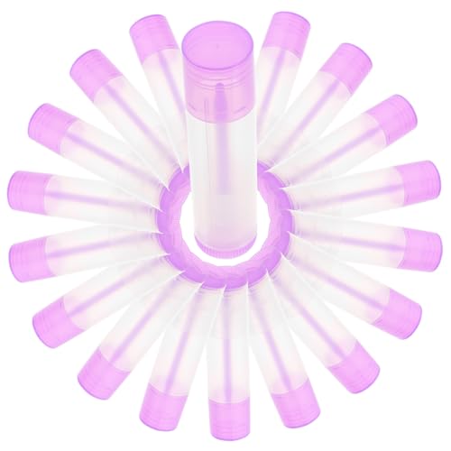 Hohopeti 30 Stück Teiliges Bunte Lippenbalsam Behälter Leere Lip Gloss Tuben Kompakte DIY Lippenpflege Verpackungen Leicht Tragbar Geruchsneutral Geeignet für Frauen und Mädchen von Hohopeti