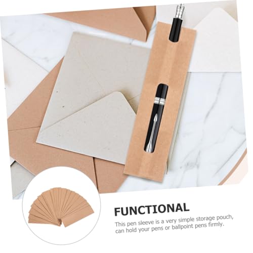 Hohopeti 30 Stück Teiliges Kraftpapier Stifthüllen Nachhaltige Papier etuis für Einzelstifte Wie Kugelschreiber und Füllfederhalter Leichte Federmäppchen zum Schutz Aufbewahrung für Schule Hohopeti 30 Stück Teiliges Kraftpapier Stifthüllen Nachhaltige Papier etuis für Einzelstifte Wie Kugelschreiber und Füllfederhalter Leichte Federmäppchen zum Schutz Aufbewahrung für Schule von Hohopeti