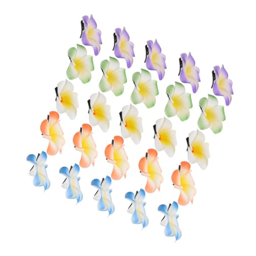 Hohopeti 30 Stück Teiliges Plumeria Haarklammer mit Farbigen Tropischen Blumen Leichte Künstliche Haarspangen für Strand Party und Hochzeit Blumen Haarschmuck für Frauen Vielseitig und von Hohopeti