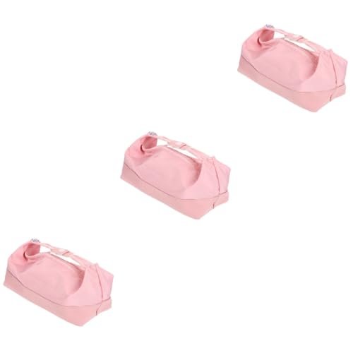 Hohopeti 3St Mäppchen aufbewahrungssack Storage Pockets Multifunktionale Tasche Pencil case Münzgeldbörsen Kosmetiktasche Bleistiftbeutel-Ästhetik Etui für Bleistifthalter Polyester Rosa von Hohopeti