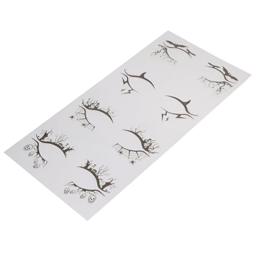 Hohopeti 4 Paare Halloween Augenaufkleber Klebende Eyeliner Sticker Bat Spider Design Leichtes Material für Damen und Mädchen Karneval Kostüm Party Make Up Zubehör Hohopeti 4 Paare Halloween Augenaufkleber Klebende Eyeliner Sticker Bat Spider Design Leichtes Material für Damen und Mädchen Karneval Kostüm Party Make Up Zubehör von Hohopeti