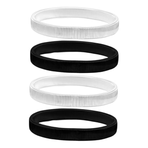 Hohopeti 4 Stück Teiliges Elastische Ärmelhalter Armbänder aus Metallspirale Modische Ärmel armbänder zum Fixieren von Hemdärmeln für Damen und Herren Bequemes Rutschfestes Design von Hohopeti