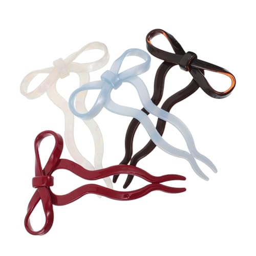 Hohopeti 4 Stück Teiliges Französische Haarnadeln Schleifenform U Förmig Gewellt Leichte Fixierung Modische Haarspangen für Damen und Mädchen Elegant und Komfortabel für Alltag und Partys von Hohopeti