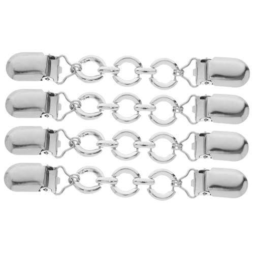 Hohopeti 4 Stück Teiliges Metall Rundring Maßkragen Clip Eleganter Cardigan Clip und Schalverschluss für Damen Vielseitig Einsetzbar bei Hochzeiten Partys und Festlichen Anlässen Langlebig von Hohopeti