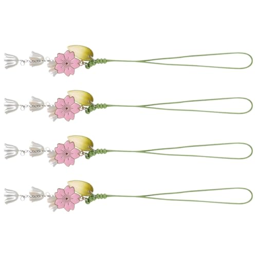Hohopeti 4 Stück Teiliges Tulpenblüten Schlüsselanhänger Handgefertigt Farbenfrohes Handy dekor Stilvolle Kurze Handykette für Damen Langlebiges Material Individuelles Modeaccessoire Hohopeti 4 Stück Teiliges Tulpenblüten Schlüsselanhänger Handgefertigt Farbenfrohes Handy dekor Stilvolle Kurze Handykette für Damen Langlebiges Material Individuelles Modeaccessoire von Hohopeti