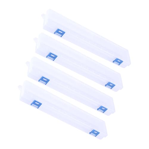Hohopeti 4stücke Transparenter Pinsel-aufbewahrungs-Koffer Mit Deckel Für Malutensilien Werkzeug-Organizer-Box Für Zuhause Tragbare Aufbewahrungsbox Für Schreibutensilien Und Malbox Für Kal von Hohopeti