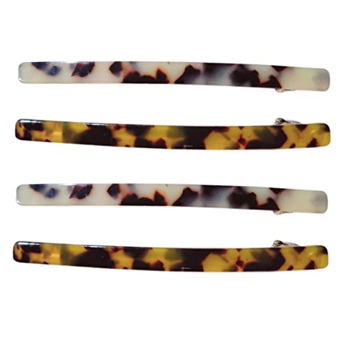 Hohopeti 4 Stücke Teiliges Leopardenmuster Haarklammern für Damen Robuste und Rutschfeste Haarspangen aus Strapazierfähigem Acetat für Dickes Haar Haar Accessoire für von Hohopeti