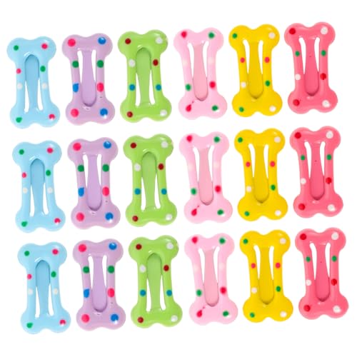 Hohopeti 40 Stück Teiliges Haarspangen Niedliche Knochenform Bunte Candy-farben Sanft zu Zartem Haar Cartoon-design Vielseitig für Kleinkinder Mädchen Haarschmuck für Alltag Party von Hohopeti