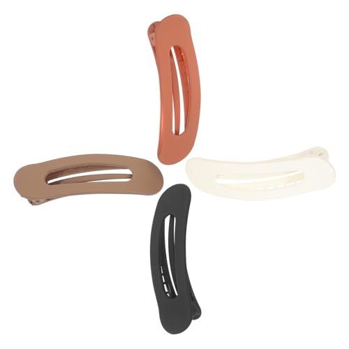 Hohopeti 4Stücke Flache Haarspangen für Damen Haarklammern im Entenschnabel Design Vielseitiges Haar Styling Zubehör für von Hohopeti