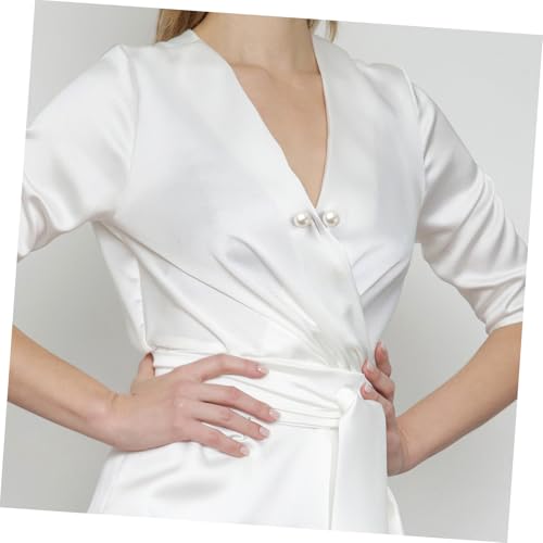 Hohopeti 5 Stück Damen Sicherheitsnadeln mit Perlen Elegante Broschennadeln zum Fixieren von Kragen und Kleidern Sicher zu Tragen Spezielles Design für Besondere Anlässe Wie Muttertag und von Hohopeti