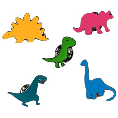 Hohopeti 5 Stück Dinosaurier Broschen aus Emaille Niedliche Anstecknadeln für Damen Modische Revers Pins für Kleidung Rucksack und Jacken Sicherer Halt Vielseitiges Schmuckaccessoire Hohopeti 5 Stück Dinosaurier Broschen aus Emaille Niedliche Anstecknadeln für Damen Modische Revers Pins für Kleidung Rucksack und Jacken Sicherer Halt Vielseitiges Schmuckaccessoire von Hohopeti